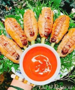 CHẠO BỀ BỀ CUỐN SẢ ( TÔM TÍT )