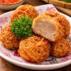 thịt cua cuộn khoai môn chiên