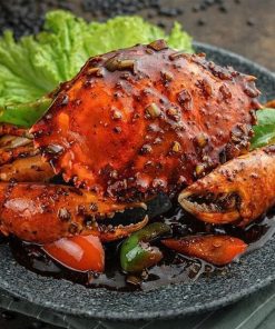 set cua thịt sốt tiêu đen