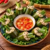 ốc nhồi ống tre nứa hấp sả